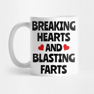 Breaking hearts and blasting farts funny babygrow onesie Mug